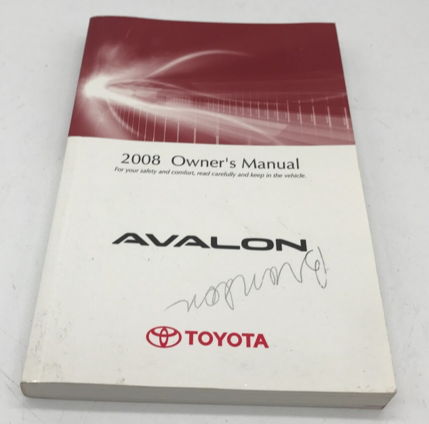 2008 Toyota Avalon Owners Manual OEM R01B27017