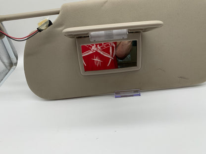 2009-2012 Ford Flex Driver Sun Visor Gray Illuminated OEM B03B17015