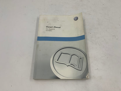 2010 Volkswagen Passat CC Owners Manual with Case OEM C02B03004