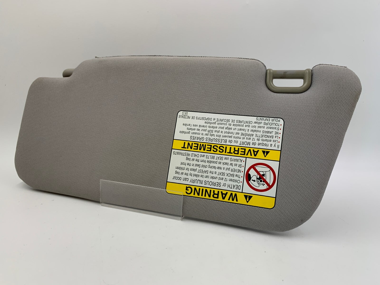 2003-2005 Subaru Forester Passenger Sun Visor Gray OEM E02B28036