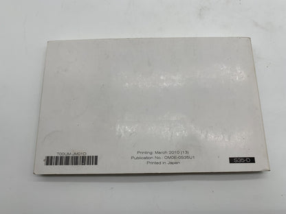 2010 Nissan Rogue Owners Manual Set OEM C01B56014