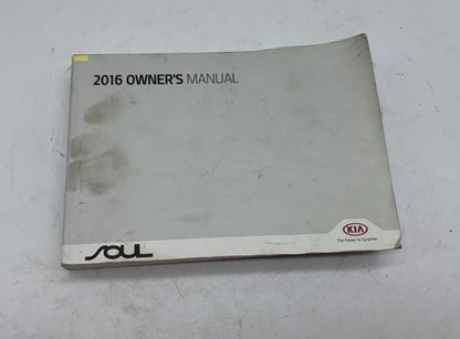 2016 Kia Soul Owners Manual OEM B03B51020
