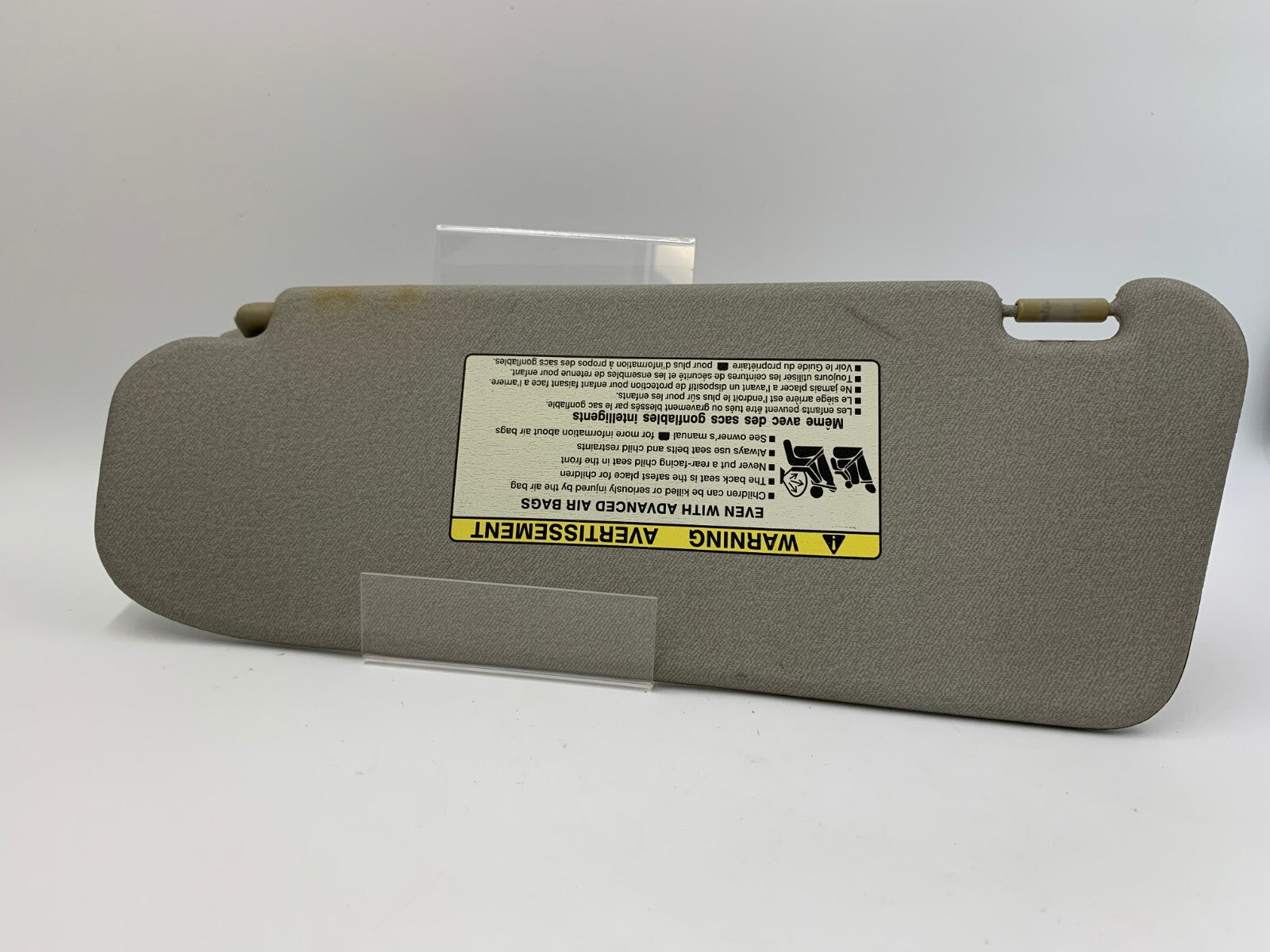 2006-2011 Chevrolet Aveo Passenger Sun Visor Gray OEM E03B56030