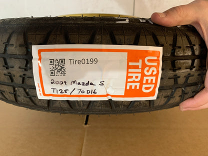 2006-2017 Mazda 5 Mazda5 16" Spare Tire Wheel Compact Donut T125/70D16