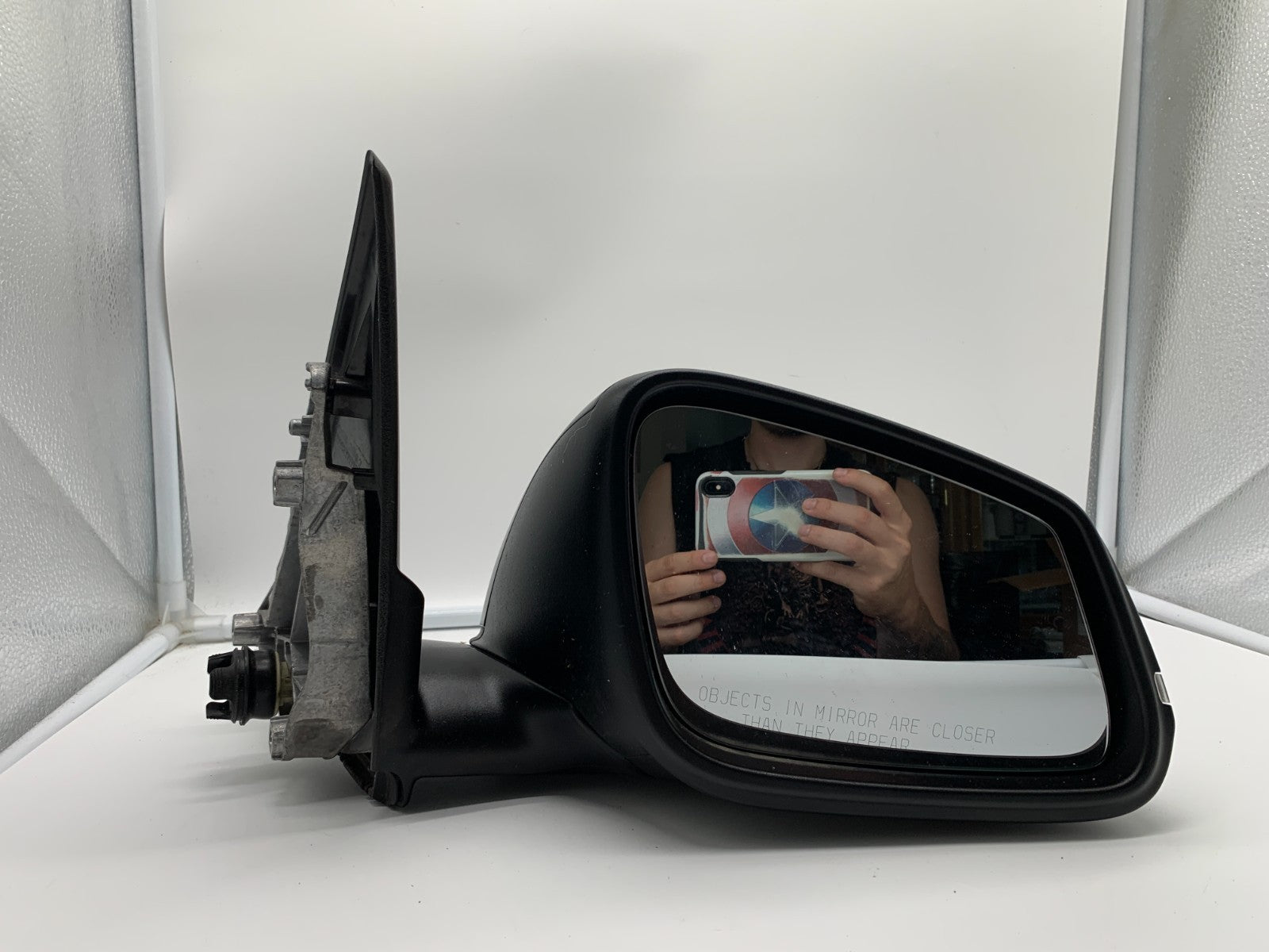 2013-2015 BMW X1 Passenger Side View Power Door Mirror Black OEM