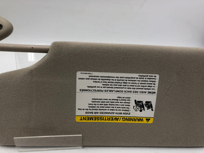 2008-2009 Mercury Sable Passenger Sun Visor Tan Illuminated OEM B02B05049