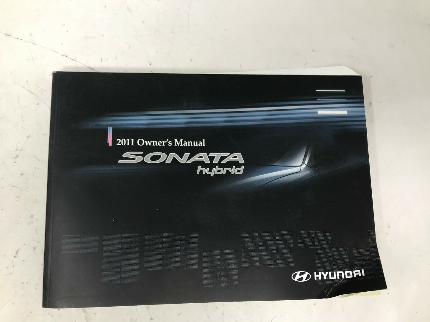2011 Hyundai Sonata Hybrid Owners Manual Includes Case OEM B03B41072