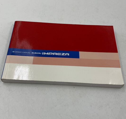 2006 Subaru Impreza Owners Manual OEM C03B36010