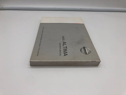 2003 Nissan Altima Owners Manual OEM D01B42007