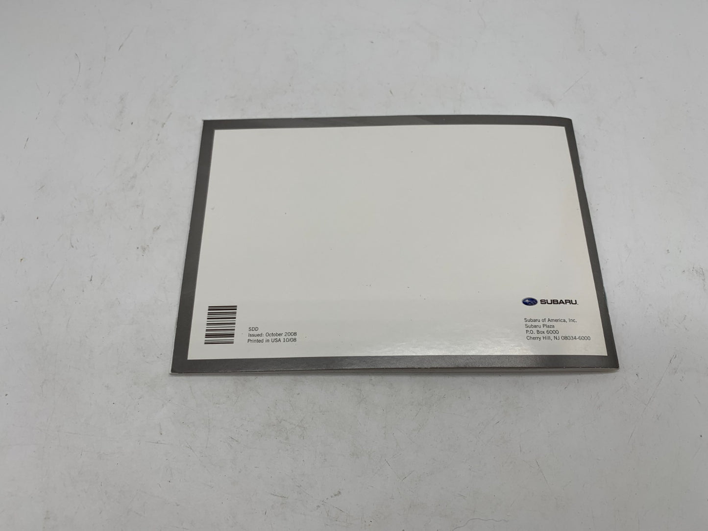 2009 Subaru Legacy Owners Manual Set OEM