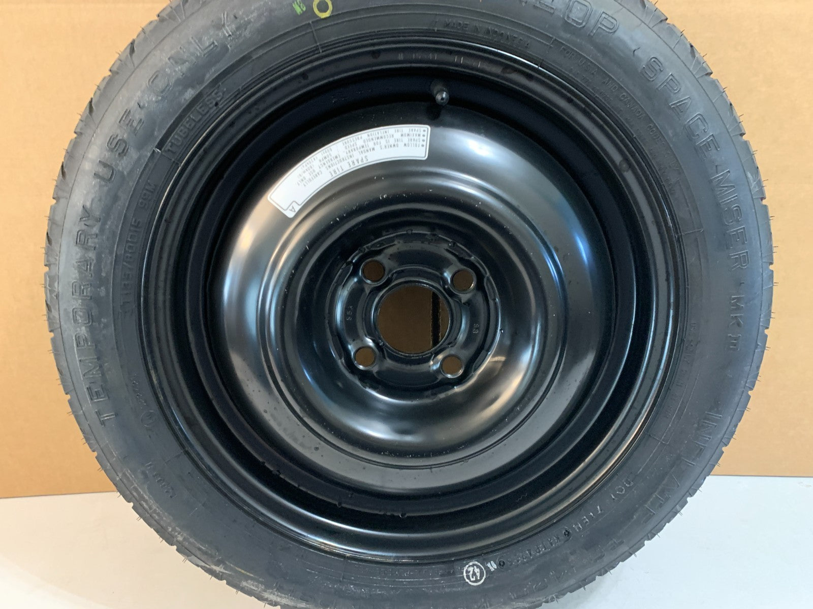 2012-2020 Honda Fit Insight 15" Spare Tire Compact Donut T135/80D15 4 lug