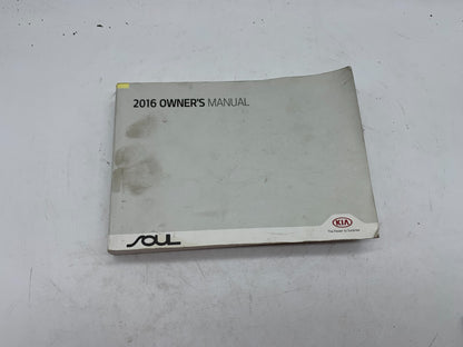 2016 Kia Soul Owners Manual OEM B03B51020