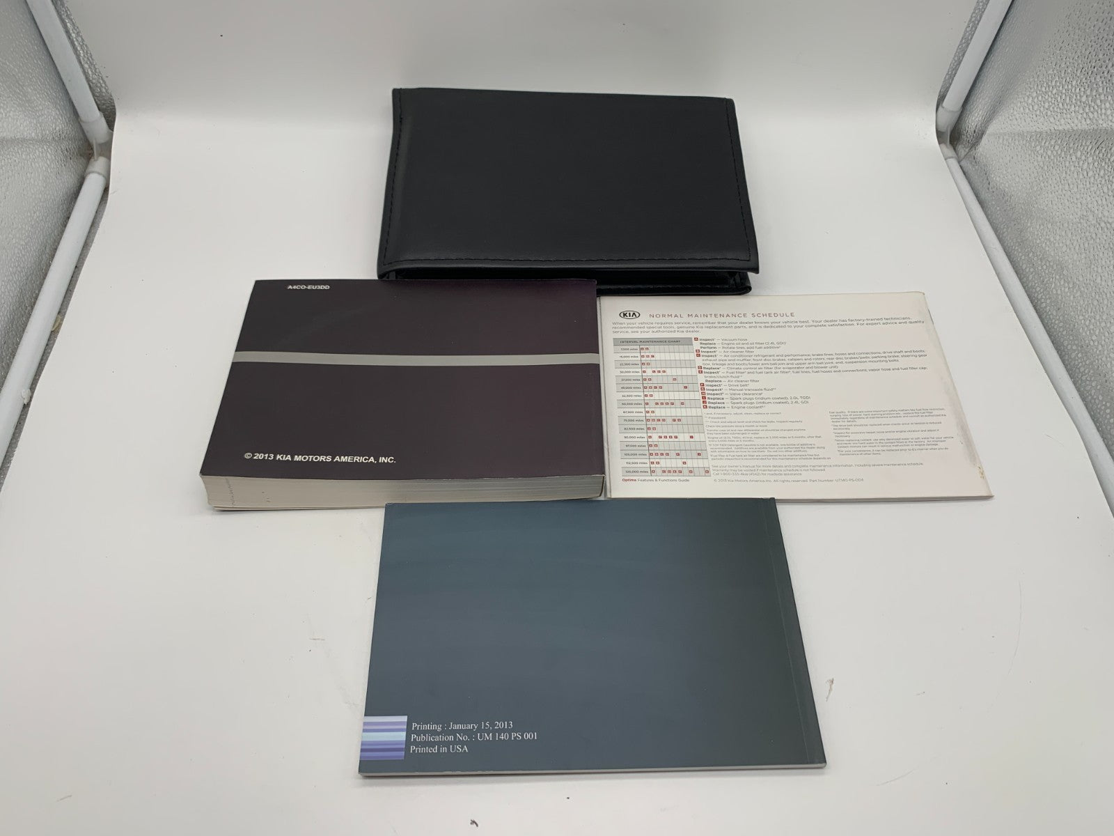 2014 Kia Optima Owners Manual Set with Case OEM B02B36049