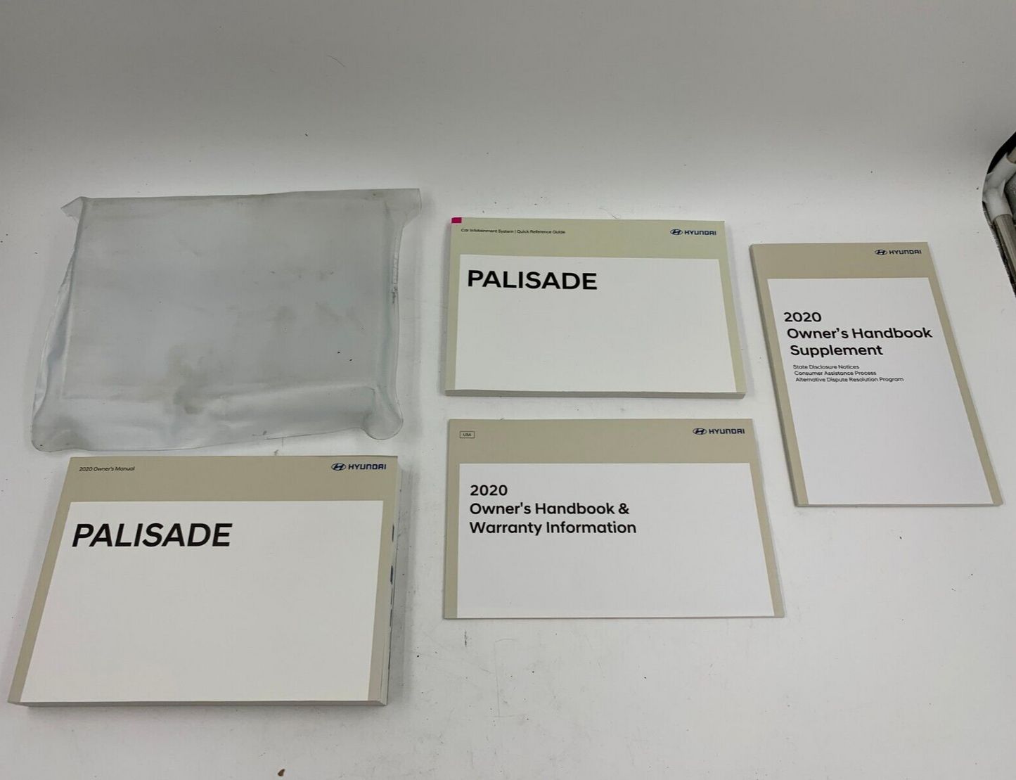 2020 Hyundai Palisade Owners Manual Set with Case OEM A03B07035
