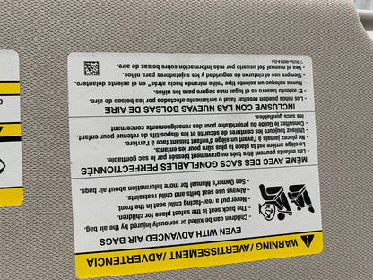 2016-2019 Ford Explorer Driver Sun Visor Black Illuminated OEM D04B43003