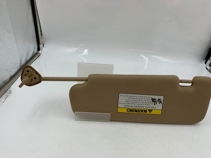 2011-2015 Hyundai Sonata Passenger Sun Visor Tan Illuminated OEM D04B67001