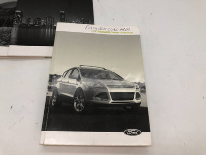 2013 Ford Escape Owners Manual Set with Case OEM B04B49059
