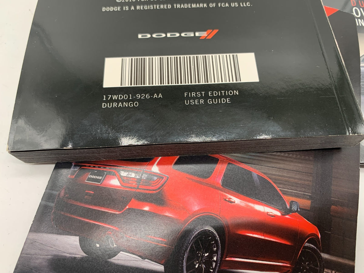 2017 Dodge Durango Owners Manual Set with Case OEM B03B44005