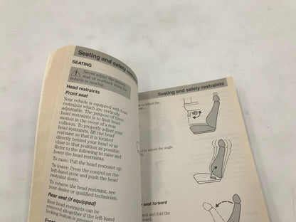 2001 Ford Focus Owners Manual OEM A04B27031