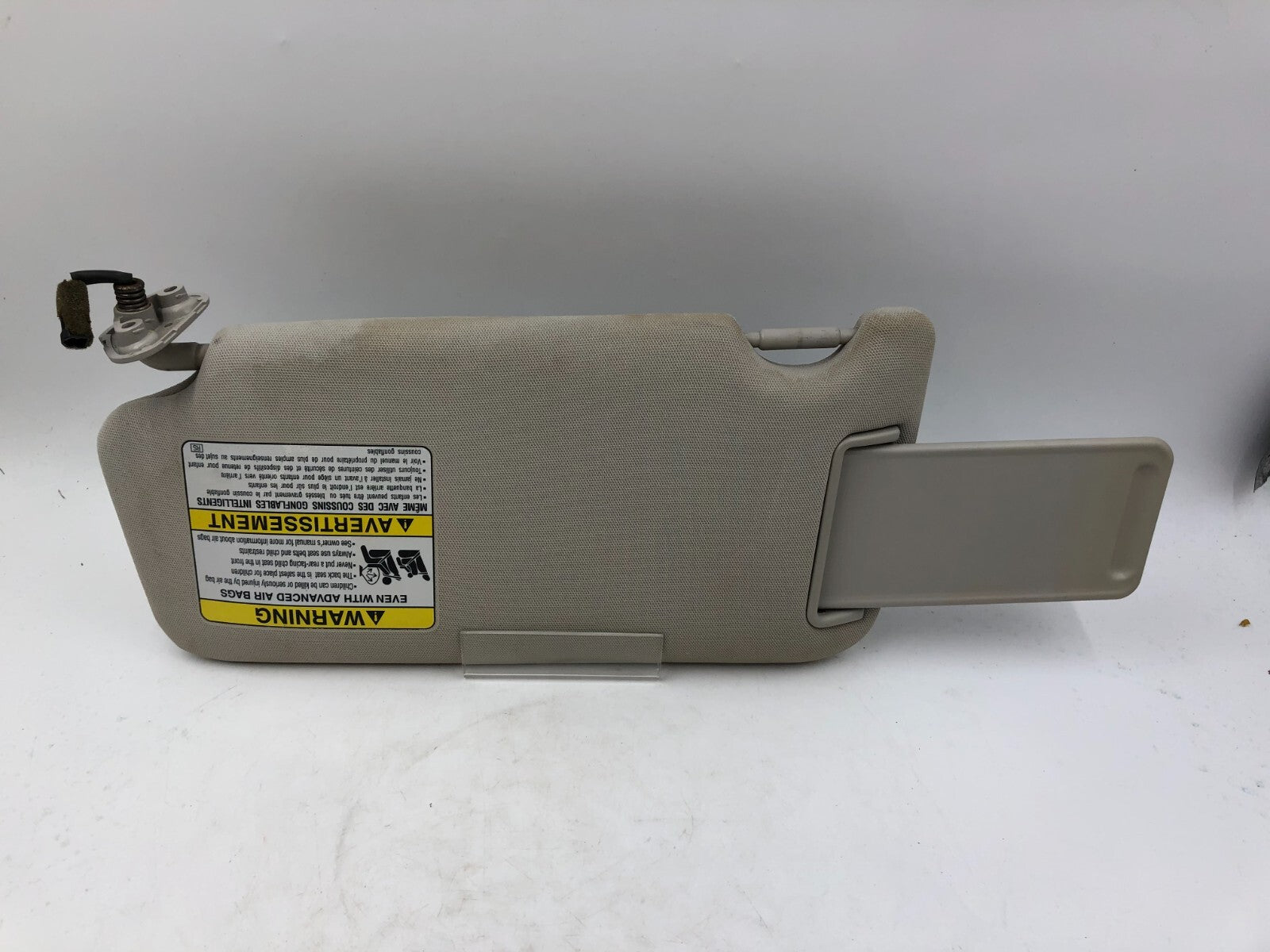 2010-2014 Subaru Legacy Passenger Sun Visor Gray Illuminated OEM B04B30009