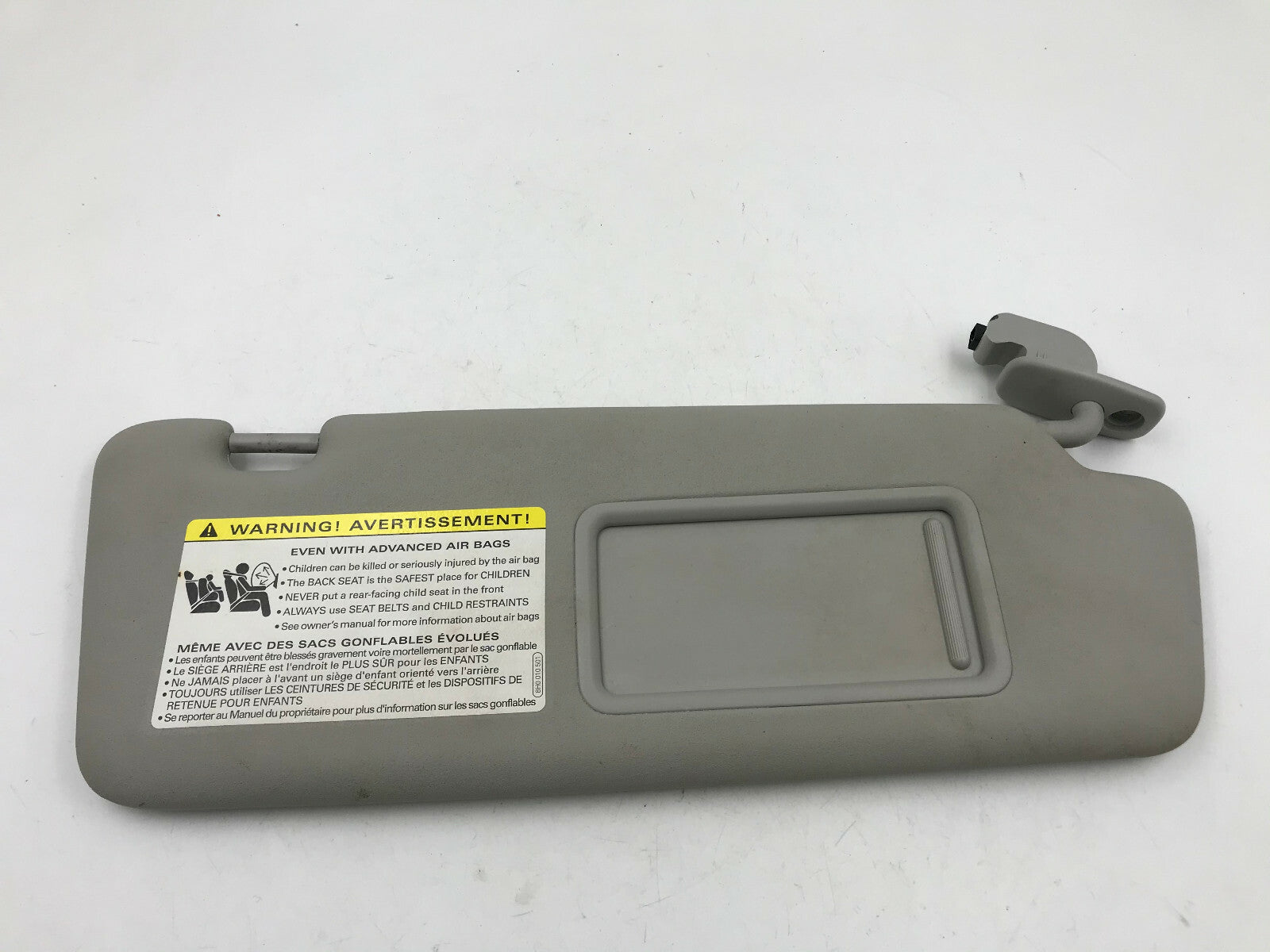 2002-2008 Audi A4 Sedan Passenger Sun Visor Gray Illuminated OEM B01B17062