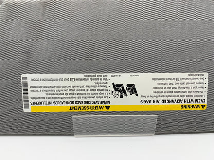 2017-2021 Chevrolet Trax Passenger Sun Visor Gray Illuminated OEM B01B55003