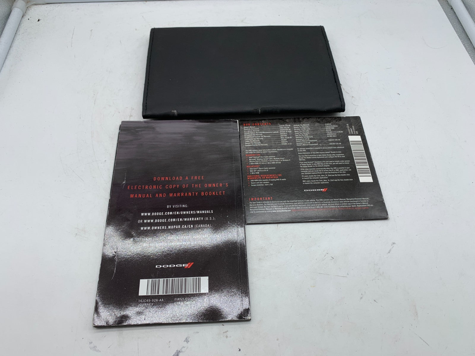 2016 Dodge Journey Owners Manual Set with Case OEM A03B40012