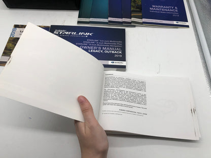 2019 Subaru Legacy Owners Manual Set with Case OEM E03B20007