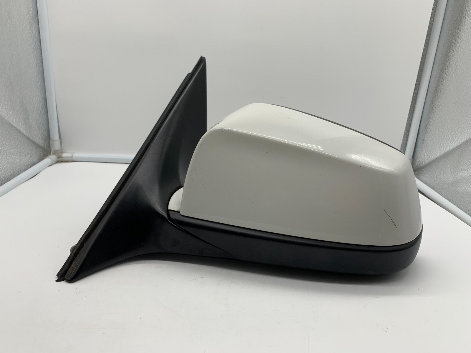 2011-2012 BMW 535i Driver Side View Power Door Mirror White OEM C03B61018