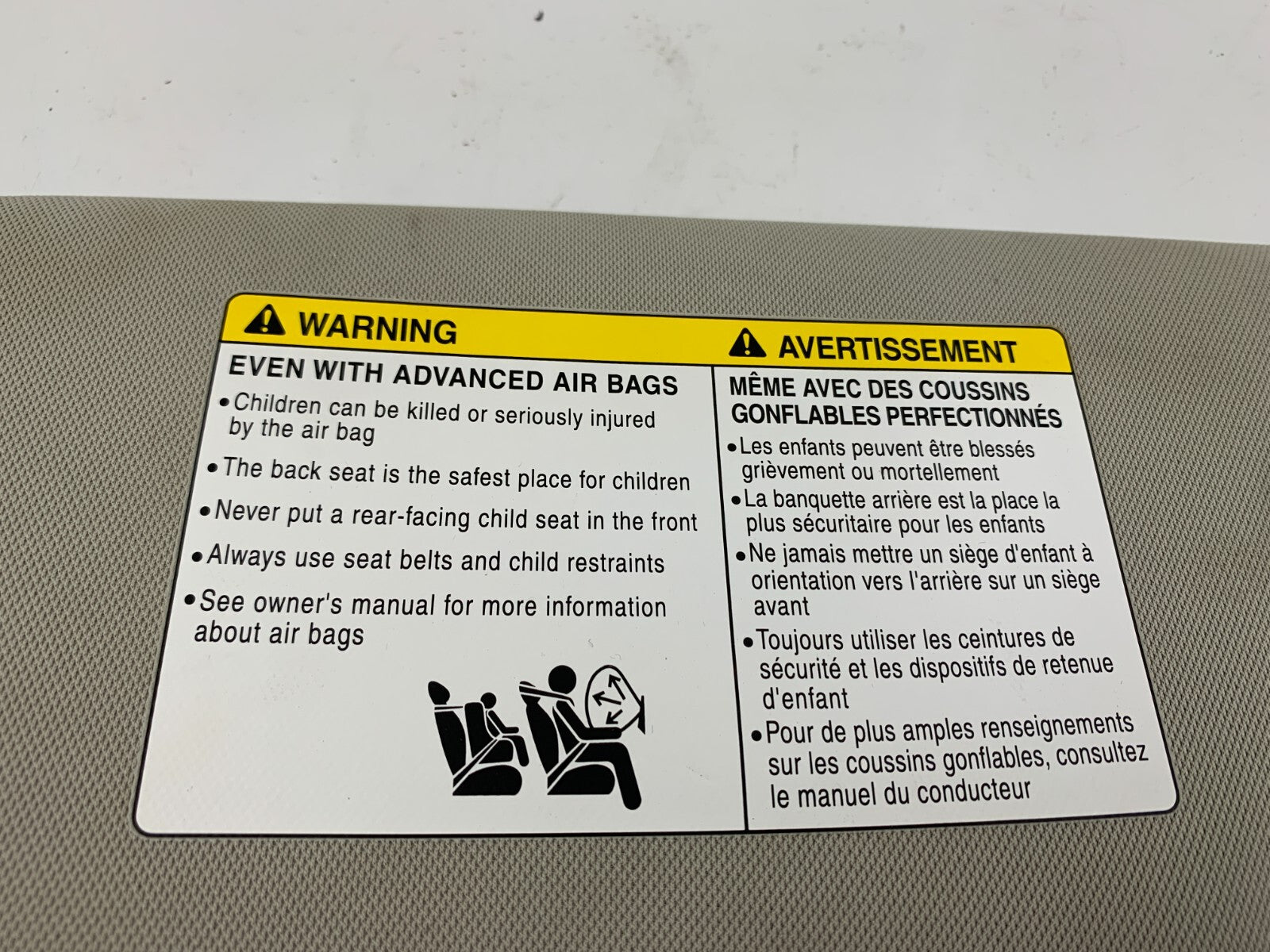 2005-2006 Lexus ES330 Driver Sun Visor Gray Illumination OEM D03B54034