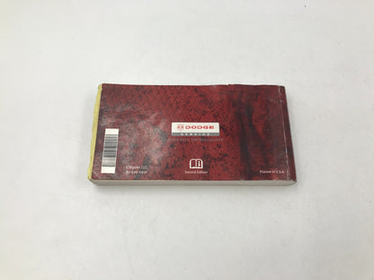 2009 Dodge Journey Owners Manual OEM B02B23043