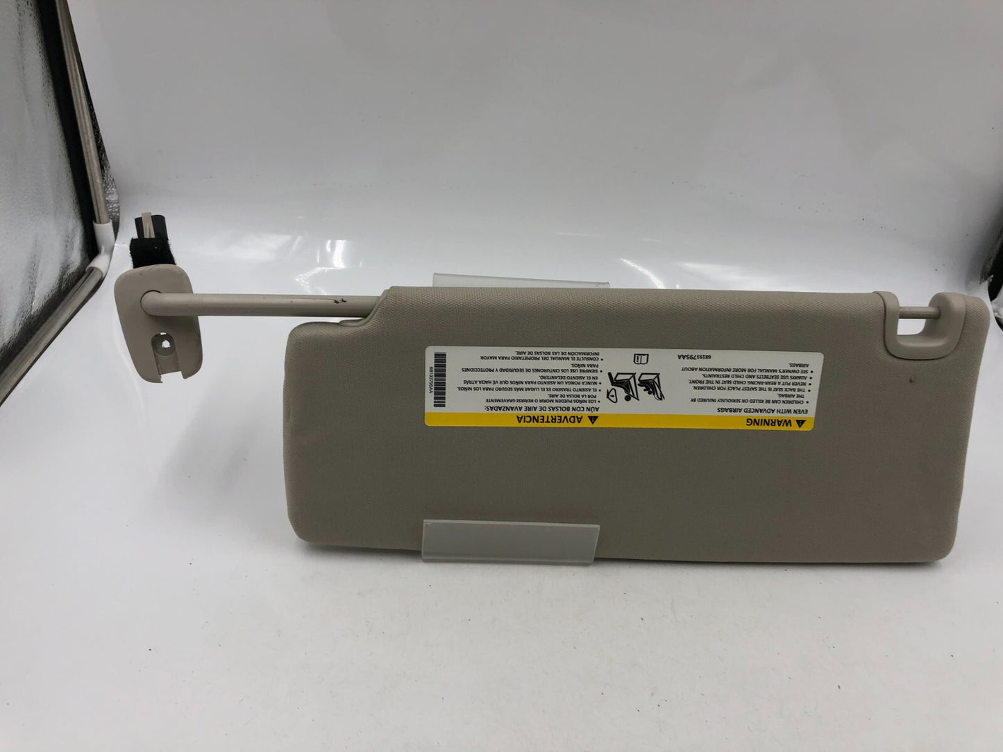 2014-2017 Jeep Grand Cherokee Passenger Sun Visor Gray Illuminated OEM D01B30084