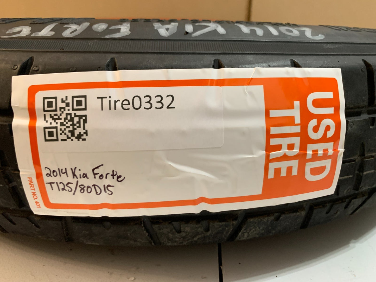 2010-2020 Kia Forte 15" Spare Tire Compact Donut Wheel T125/80D15 OEM