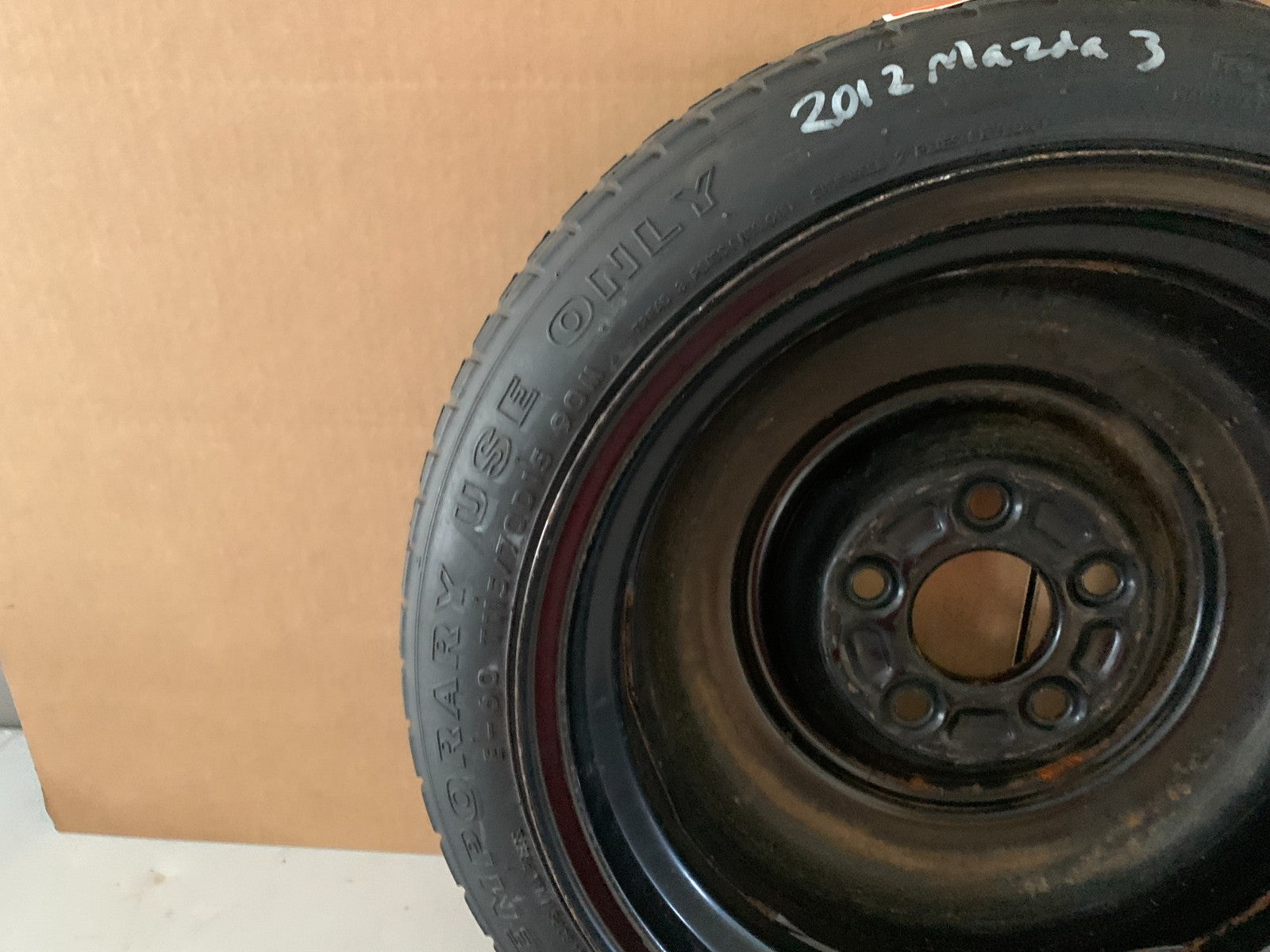 2010-2013 Mazda 3 Mazda3 15" Spare Tire Compact Donut T115/70D15