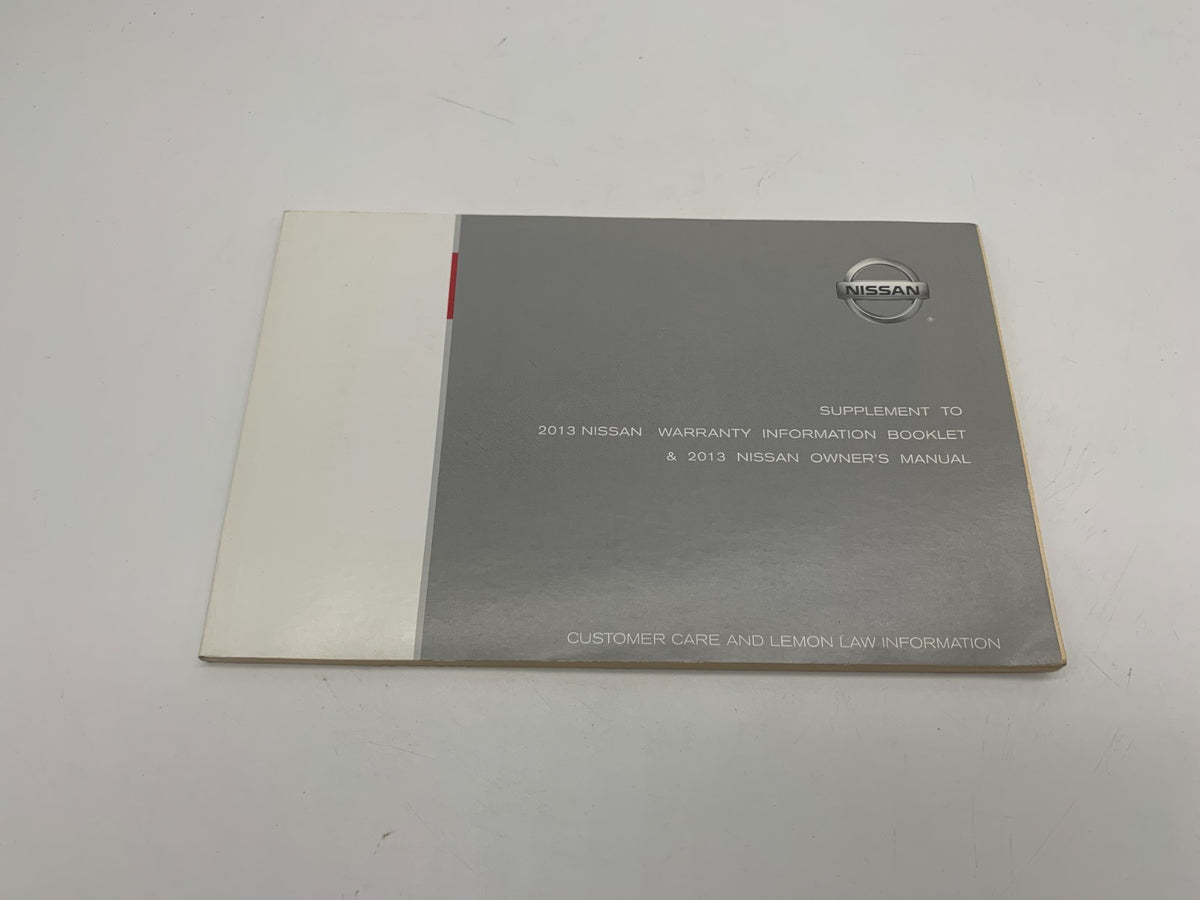2013 Nissan Rogue Owners Manual Set with Case OEM