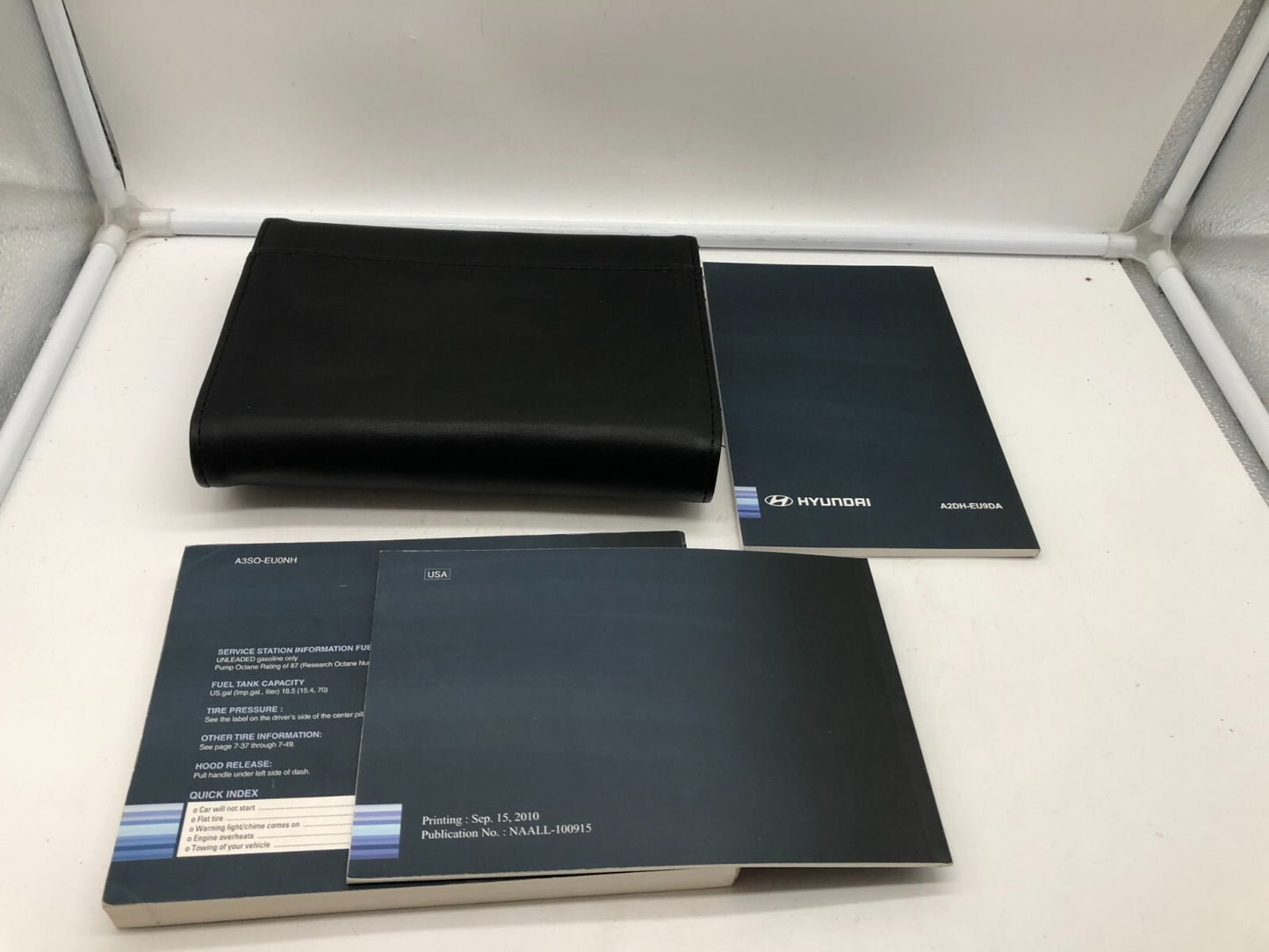 2011 Hyundai Sonata Owners Manual Set with Case OEM A01B26006