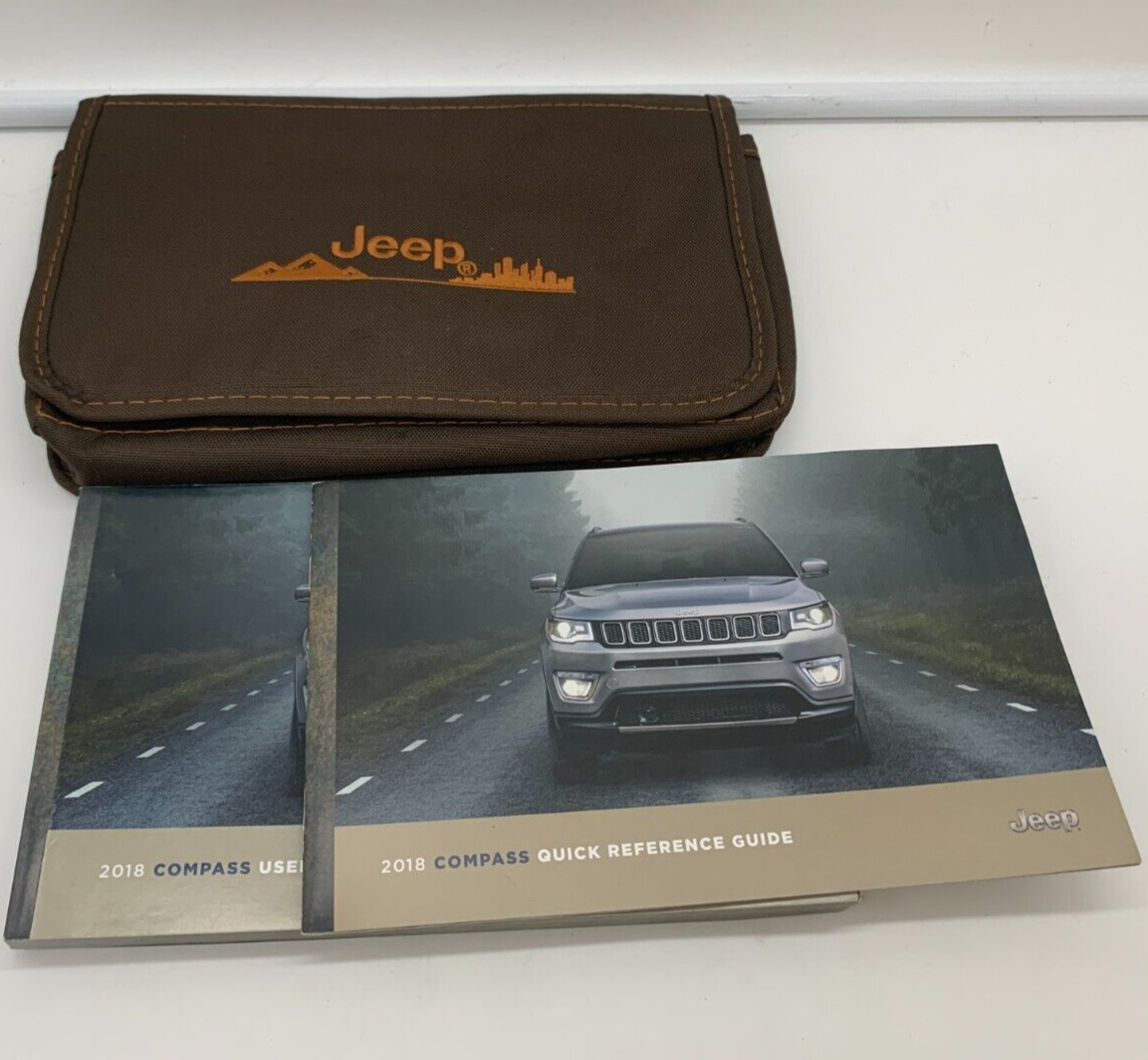 2018 Jeep Compass Owners Manual Set with Case OEM A02B56049