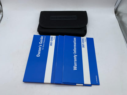2021 Honda Civic Sedan Owners Manual Set with Case OEM B03B35003