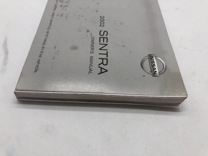 2002 Nissan Sentra Owners Manual with Case OEM R01B51003