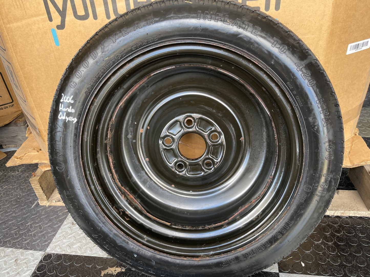 1999-2004 Honda Odyssey 16" Spare Tire Wheel Compact Donut T135/80D16 Goodyear