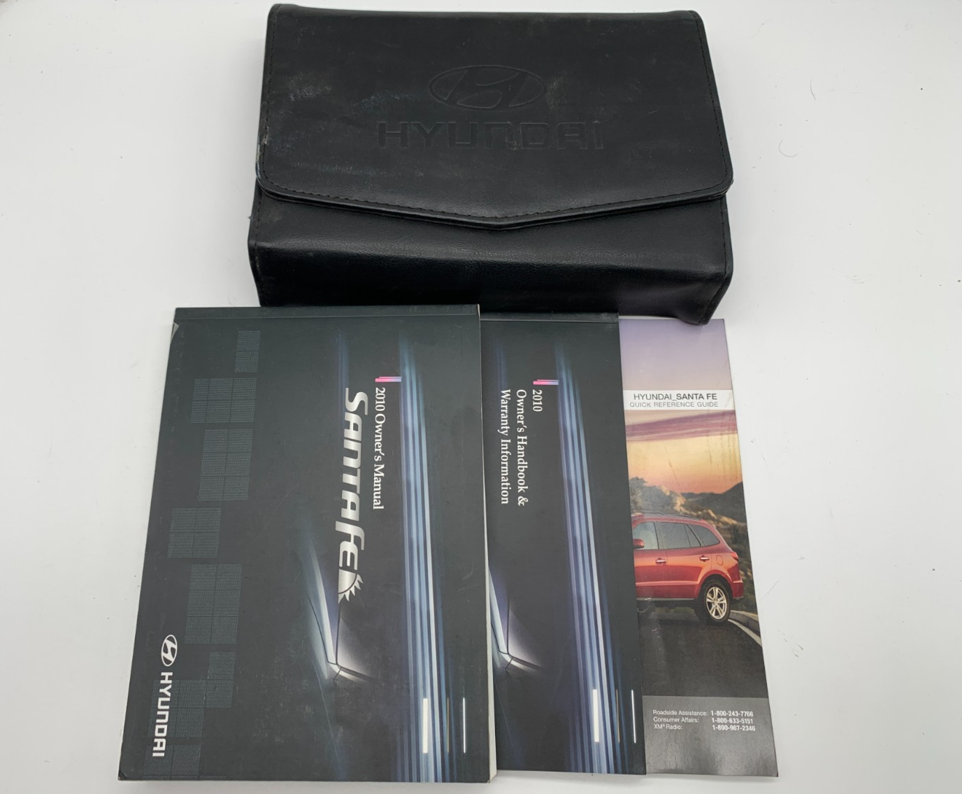2010 Hyundai Santa FE Owners Manual Set with Case OEM