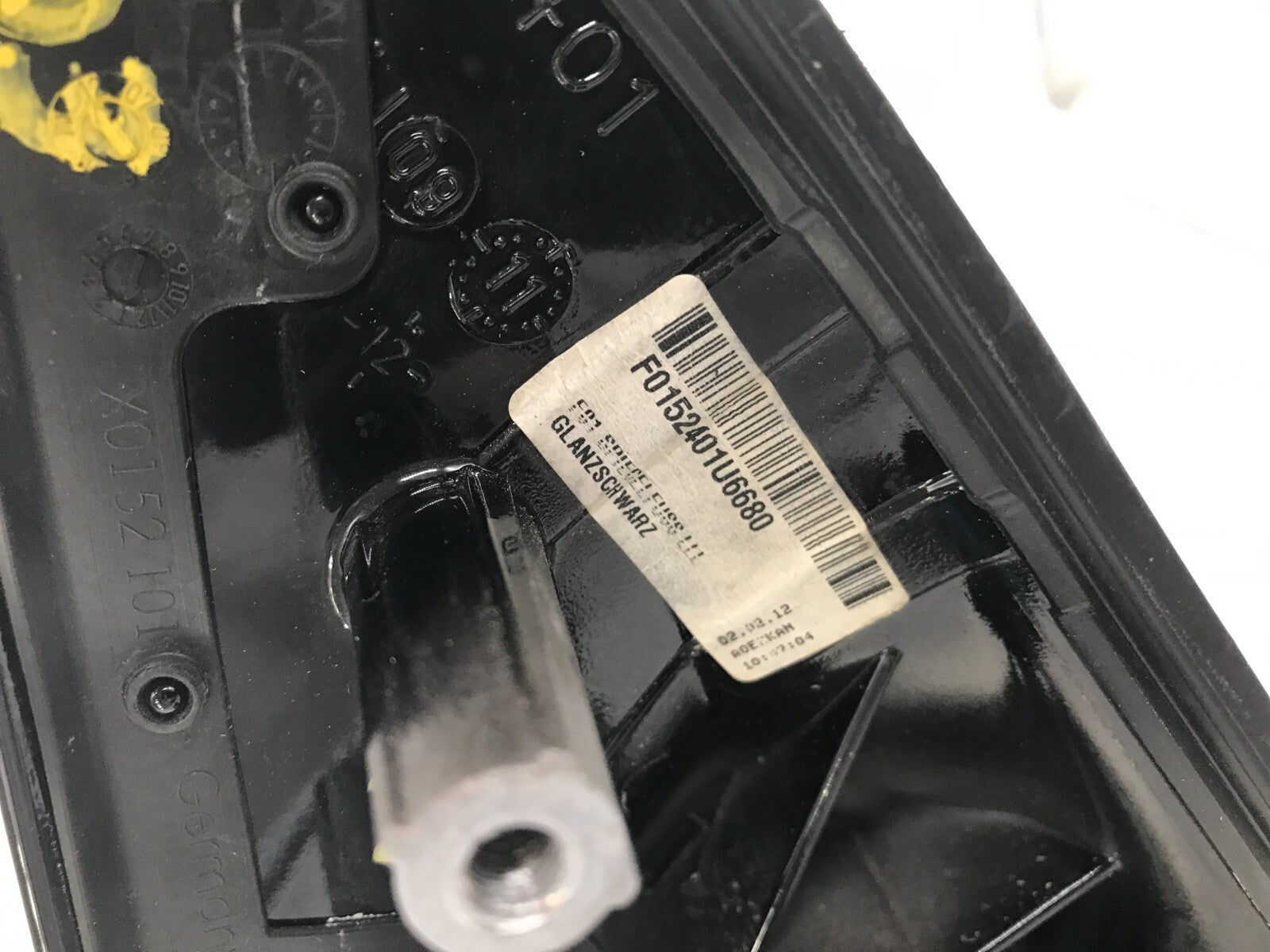 2009-2012 BMW 750i Driver Side View Power Door Mirror White OEM B01B37028