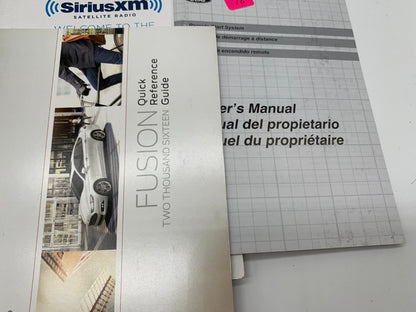 2016 Ford Fusion Owners Manual Set with Case OEM D01B37014