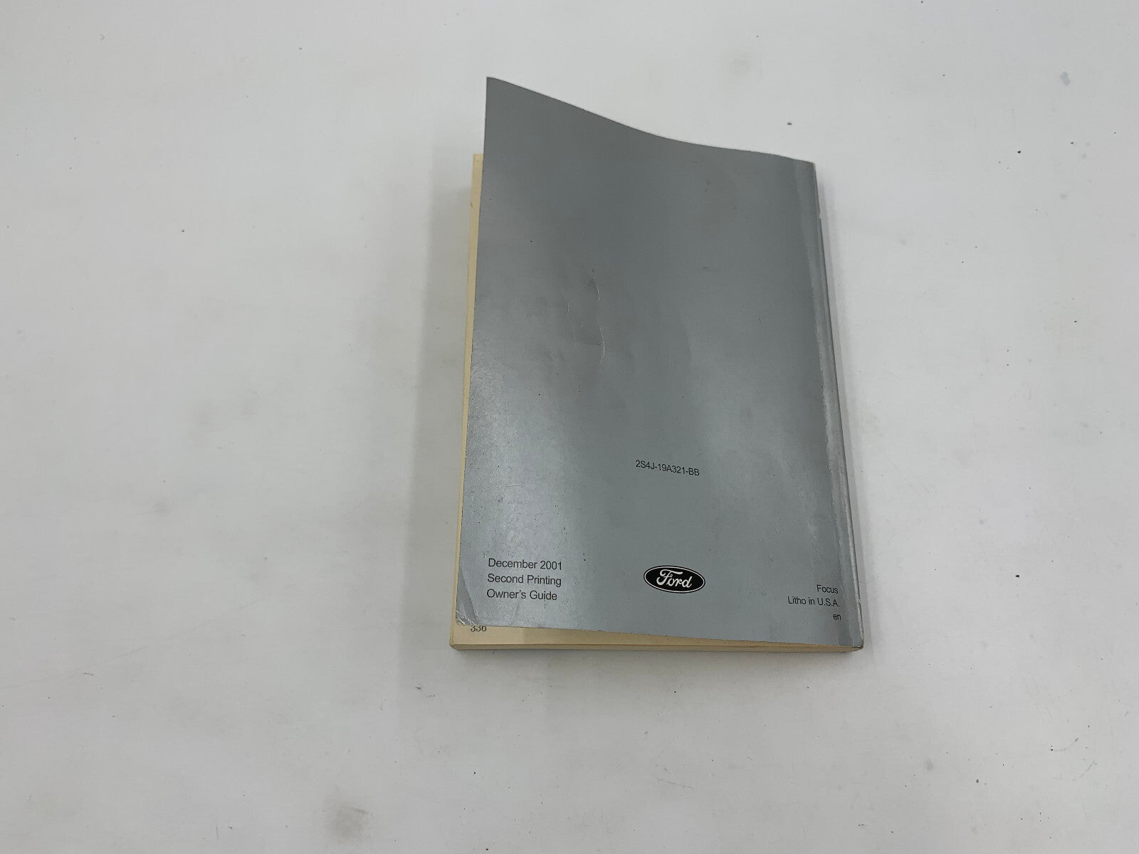 2002 Ford Focus Owners Manual OEM C03B36003