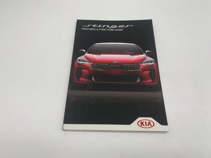 2019 Kia Stinger Owners Manual Set with Case OEM A02B44055