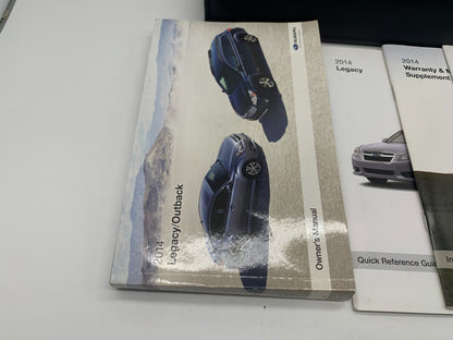 2014 Subaru Legacy Outback Owners Manual Set with Case OEM A02B50024