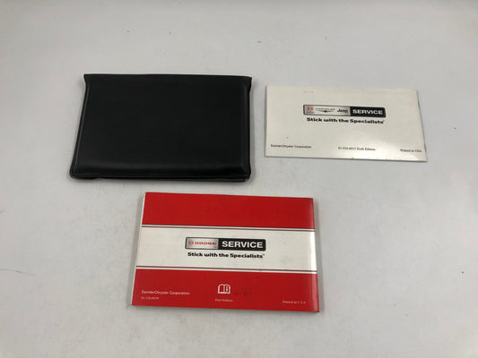 2006 Dodge Stratus Sedan Owners Manual Set with Case OEM A01B24017