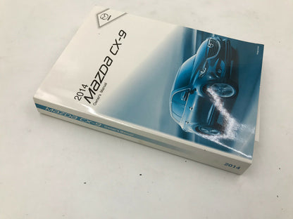 2014 Mazda CX-9 CX9 Owners Manual Set with Case OEM B02B18040