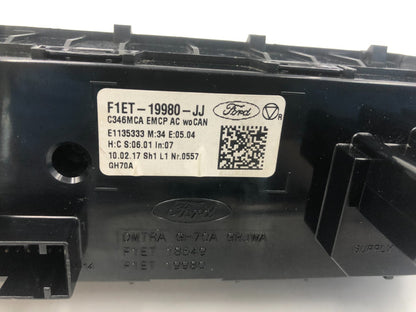 2015-2018 Ford Focus AC Heater Climate Control Unit OEM D03B49082