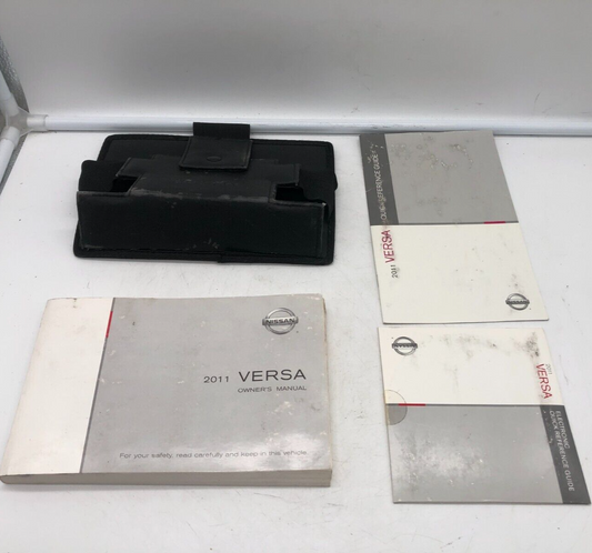 2011 Nissan Versa Owners Manual Set with Case OEM E02B40062